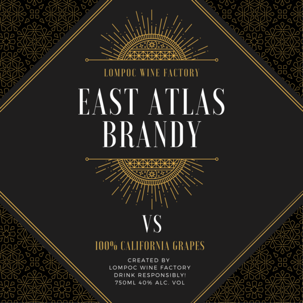 East Atlas Brandy label