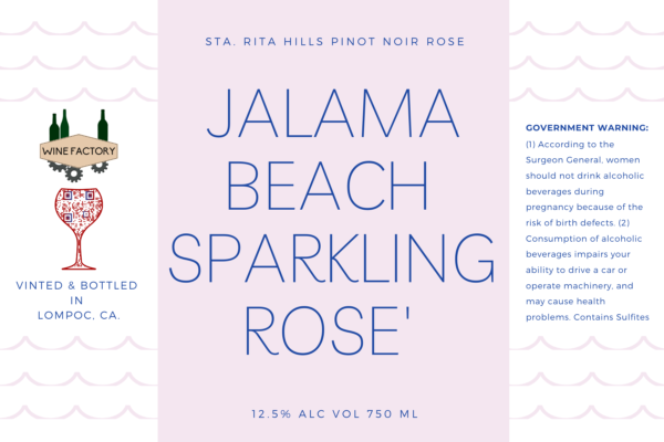 Pinot Noir Sparkling Rose' Label